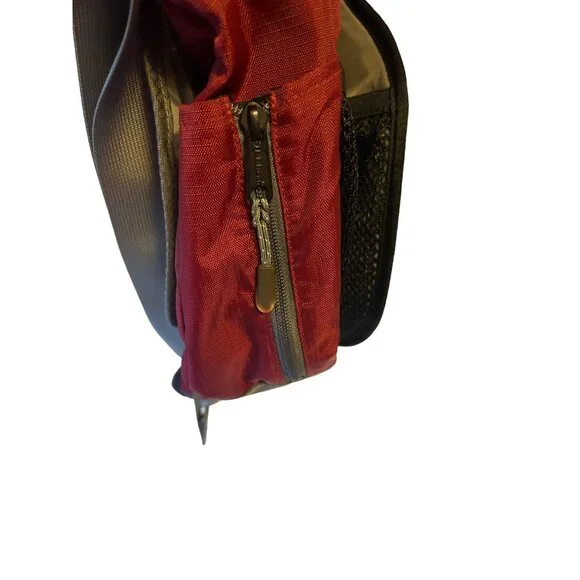 LL Bean Red Shoulder Strap Laptop Computer Messenger 5-Pocket Carry on Bag 18" - Picture 5 of 16
